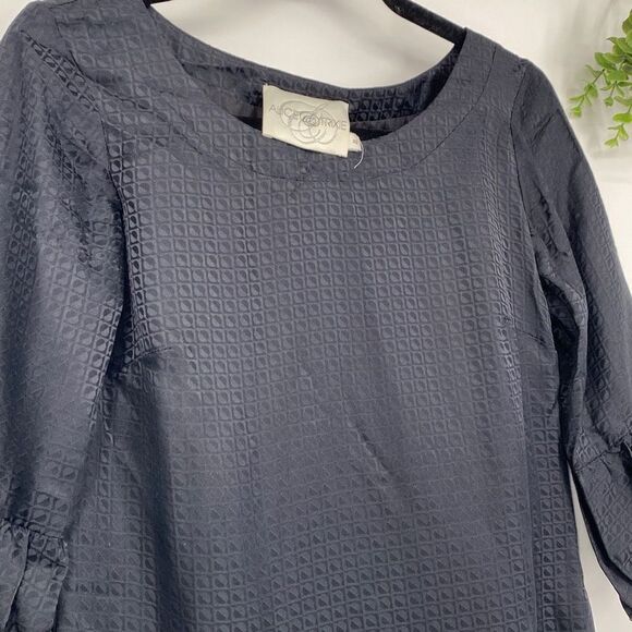 Alice & Trixie Women's 3/4 Sleeve Scoop Neck A-Line Dress Black Extra Small - Picture 3 of 15